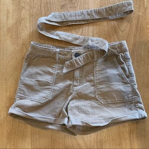 Zara Kids 11-12 Corduroy Tan Shorts with belt. Excellent Condition.